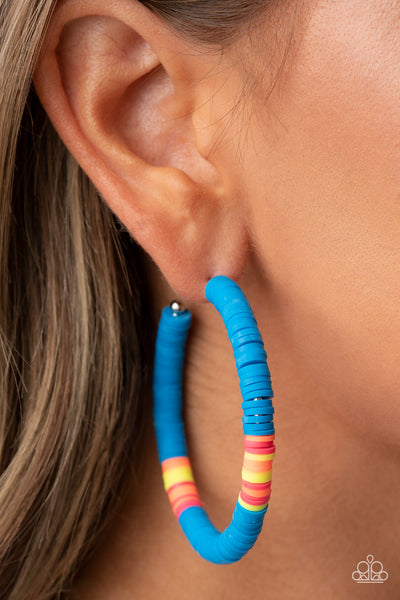 Colorfully Contagious Earrings__Blue