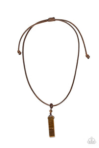 Comes Back ZEN-fold Necklace__Brown
