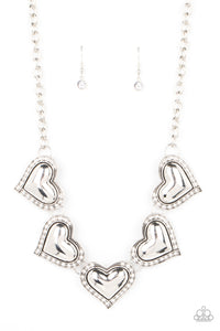Kindred Hearts Necklace__White