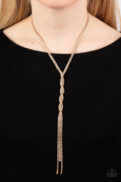 Impressively Icy Necklace__Gold