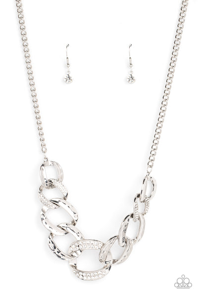 Bombshell Bling Necklace__White