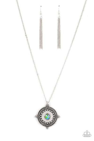 Compass Composure Necklace__Green