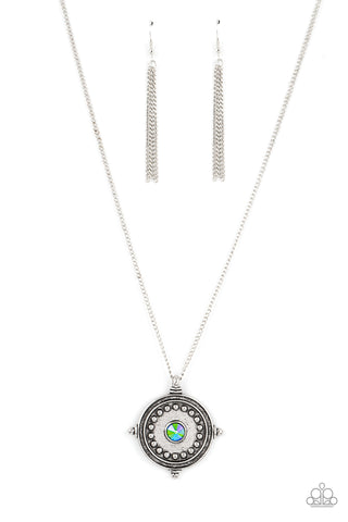 Compass Composure Necklace__Green