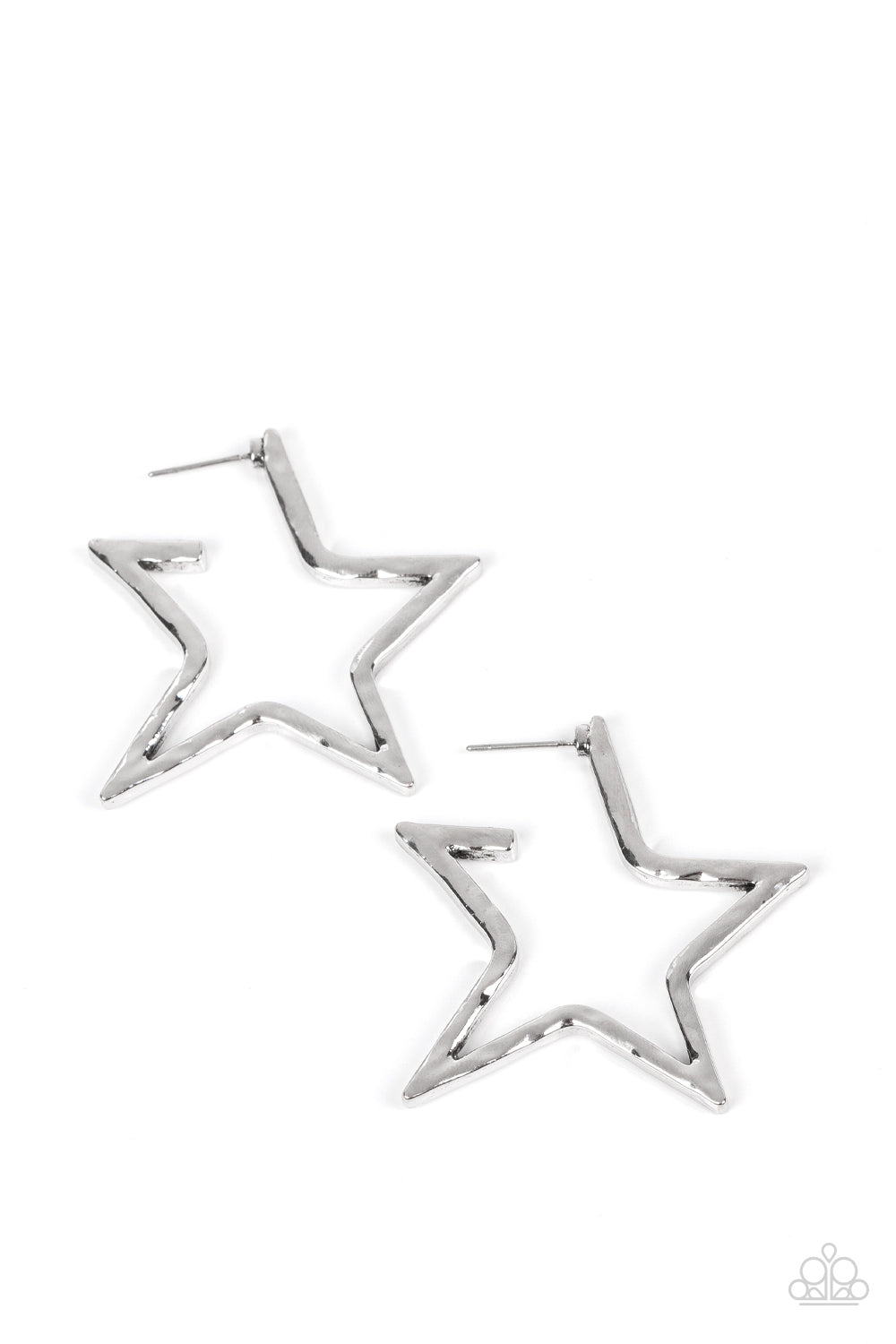 All-Star Attitude Earrings__Silver