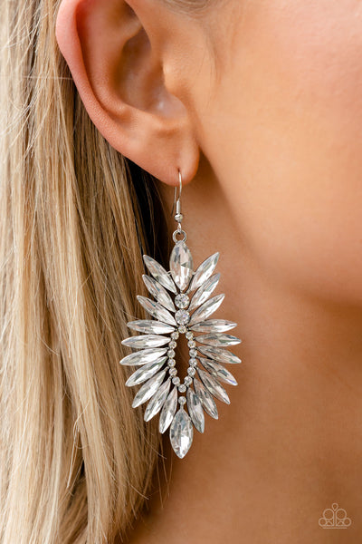 Turn Up The Luxe Earrings__White