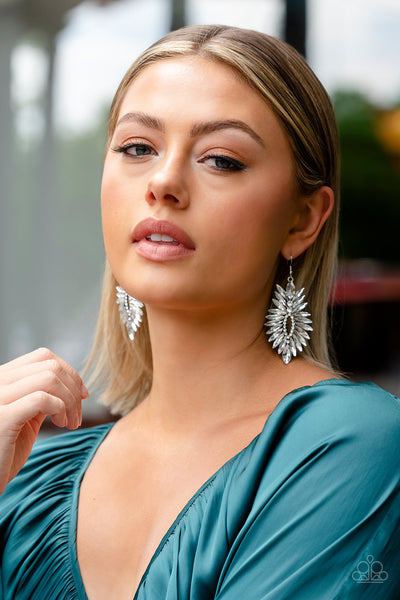 Turn Up The Luxe Earrings__White