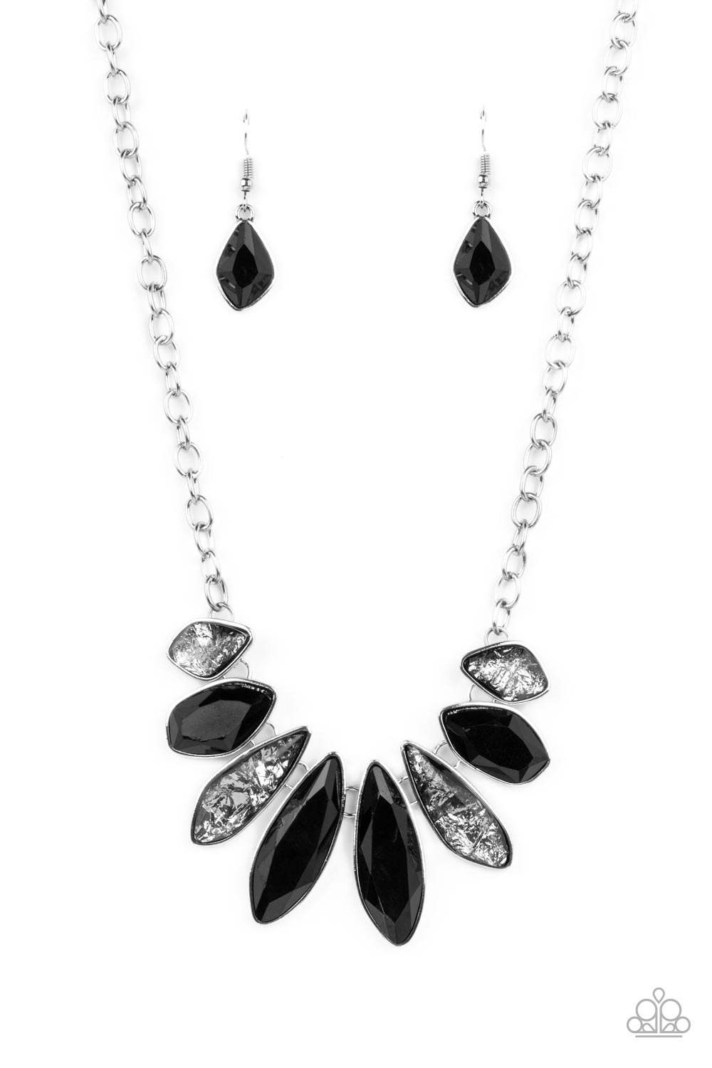 Crystallized Couture Necklaces__Black