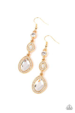 Dripping Self-Confidence Earrings__Gold