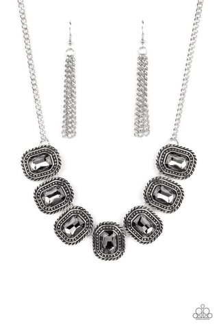 Iced Iron Necklace__Silver