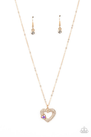 Bedazzled Bliss Necklace__Multi__Gold