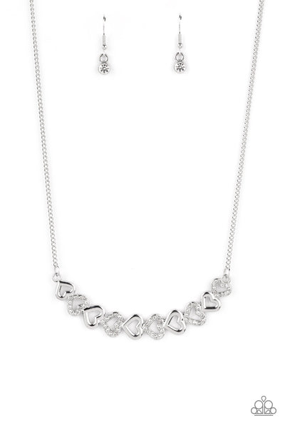 Sparkly Suitor Necklace__White