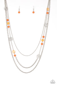 Pretty Pop-Tastic Necklace__Orange