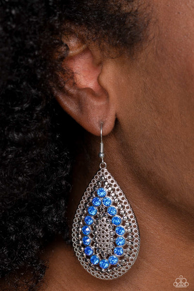 Spirited Socialite Earrings__Blue