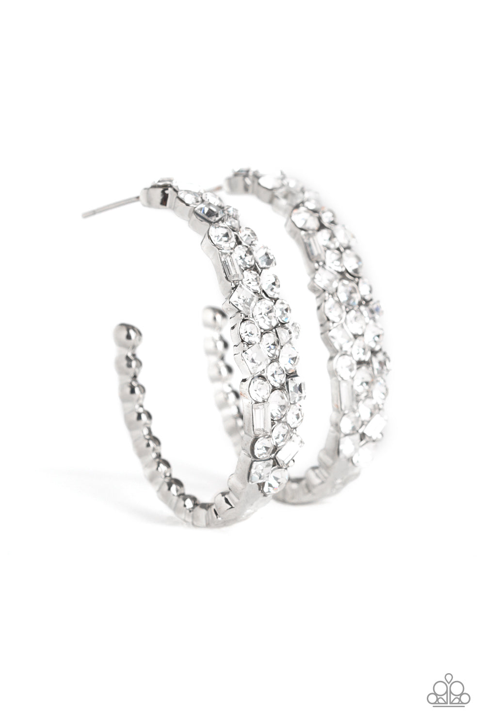 A Glitzy Conscience Earrings__White
