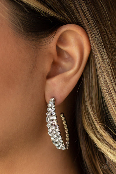 A Glitzy Conscience Earrings__White
