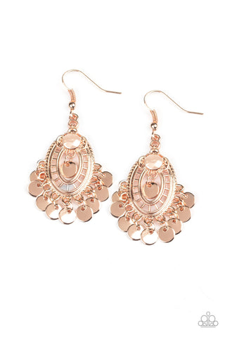 Chime Chic Earrings__Rose Gold