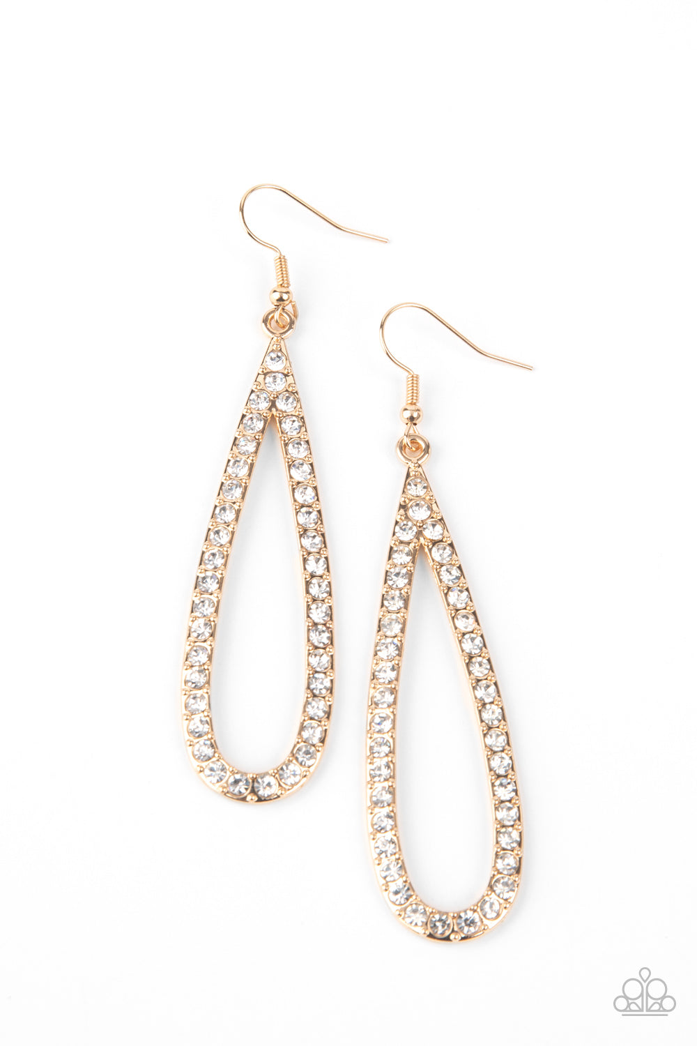 Glitzy Goals Earrings__Gold