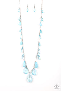 GLOW And Steady Wins The Race Necklace__Blue