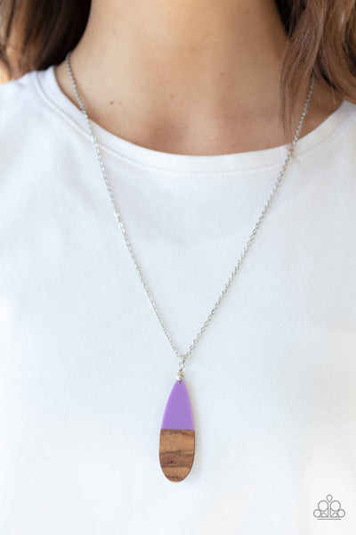 Going Overboard Necklace__Purple