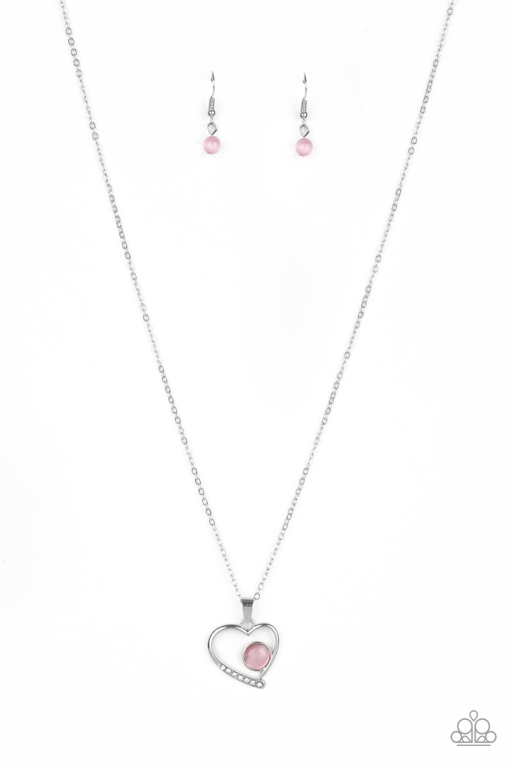 Heart Full of Love Necklace__Pink