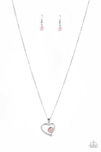Heart Full of Love Necklace__Pink