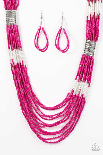 Let It BEAD Necklace__Pink