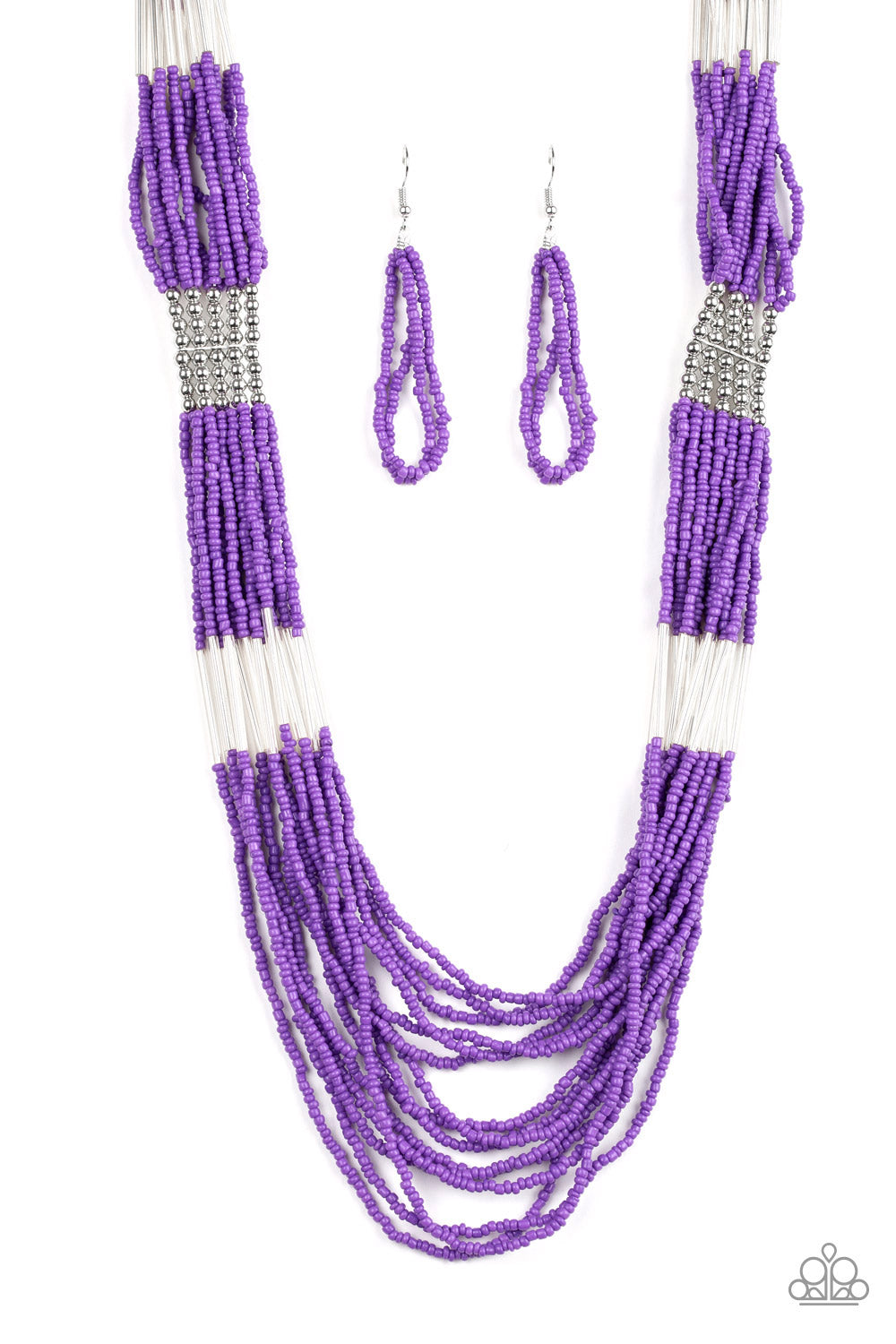 Let It BEAD Necklace__Purple