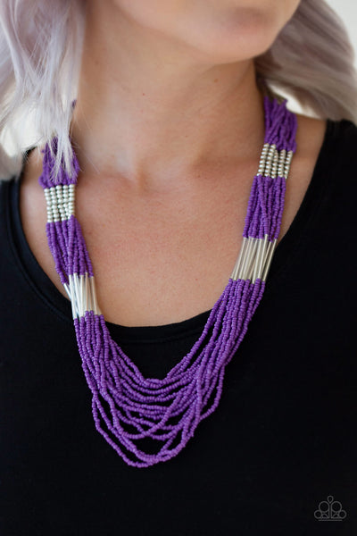 Let It BEAD Necklace__Purple