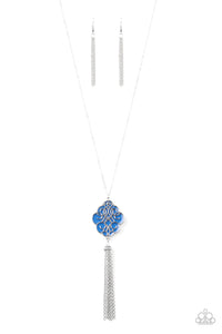 Malibu Mandala Necklace__Blue