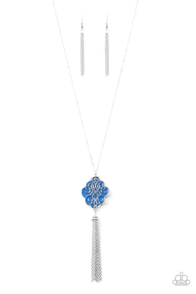 Malibu Mandala Necklace__Blue