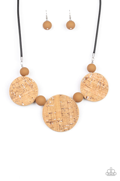 Pop The Cork Necklace__White