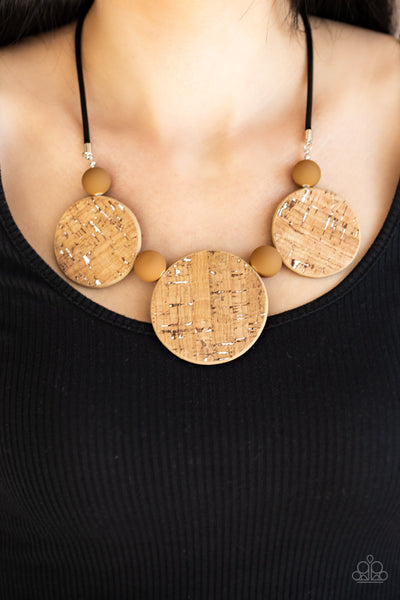 Pop The Cork Necklace__White