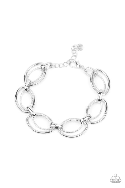 Simplistic Shimmer Bracelet__Silver