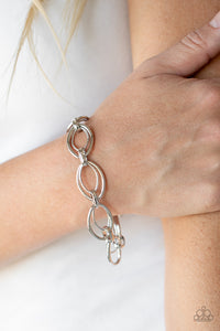 Simplistic Shimmer Bracelet__Silver