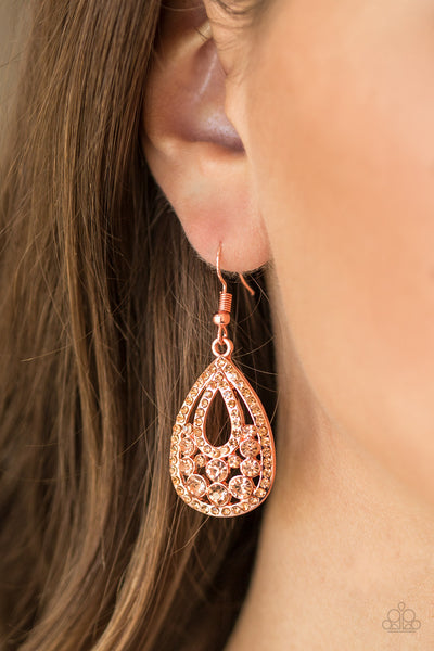 Sparkling Stardom Earrings__Copper