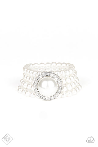 Top Tier Twinkle Bracelet__White