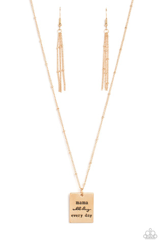 Mama MVP Necklace__Gold
