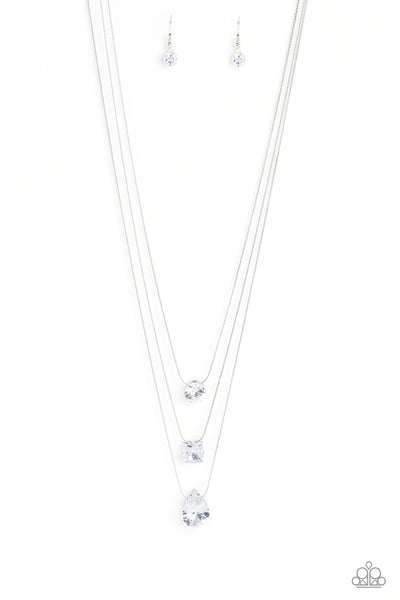 Lustrous Layers Necklace__White
