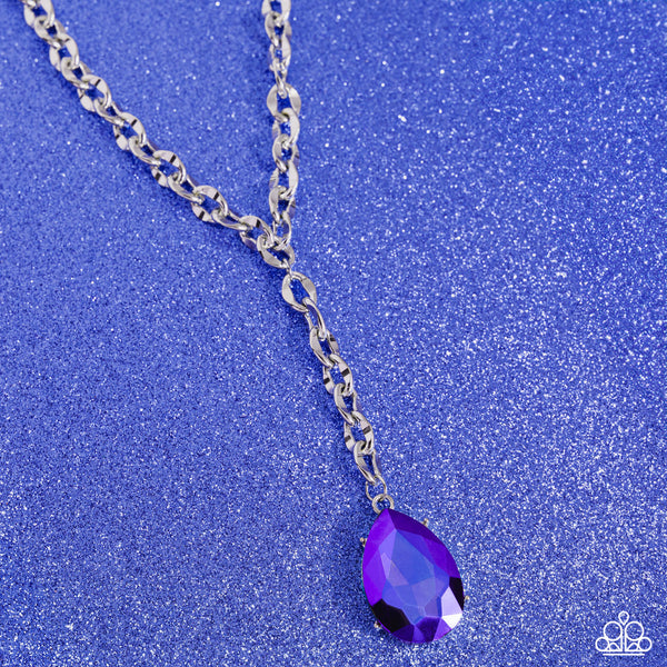 Benevolent Bling Necklace__Purple