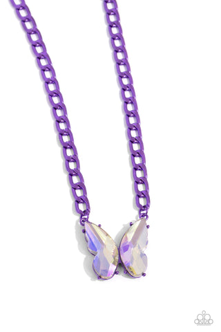 Fascinating Flyer Necklace__Purple