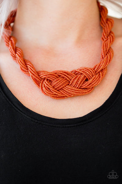 A Standing Ovation Necklace__Orange