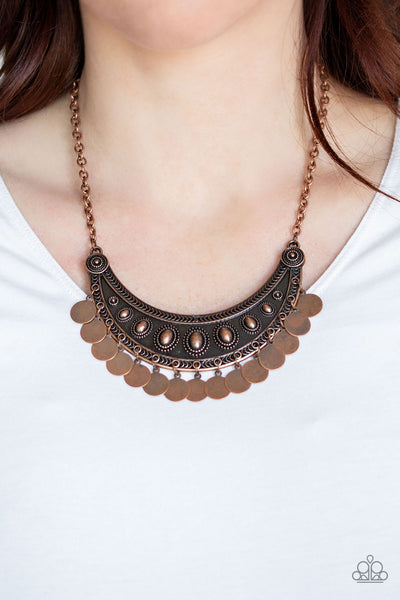 Chimes Up Necklace__Copper
