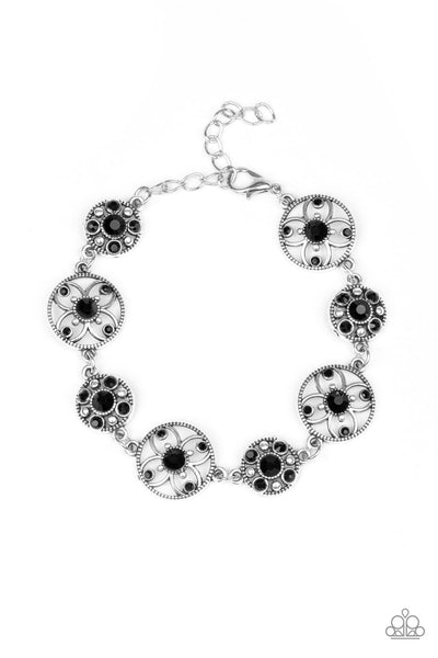 Flowery Fashion Bracelet__Black