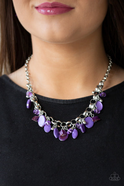 I Want To SEA The World Necklace__Purple