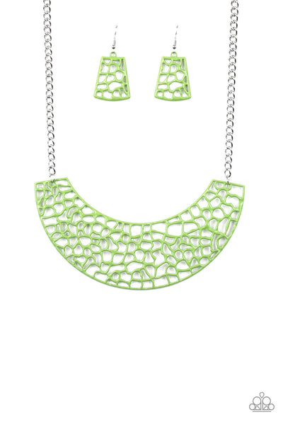 Powerful Prowl Necklace__Green