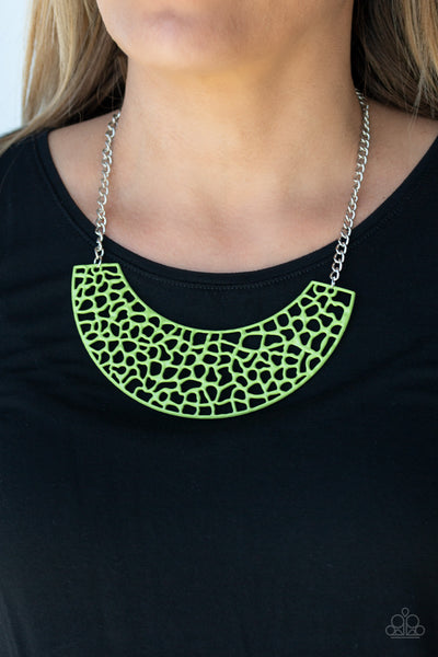Powerful Prowl Necklace__Green