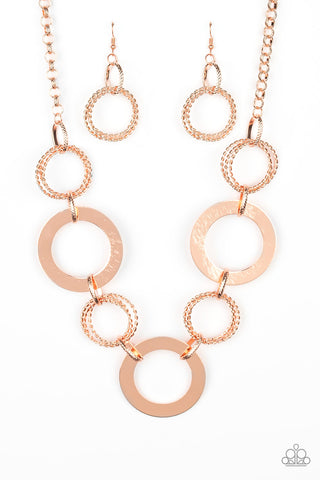 Ringed In Radiance Necklace__Copper