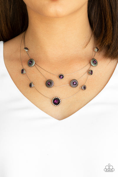 SHEER Thing! Necklace__Purple