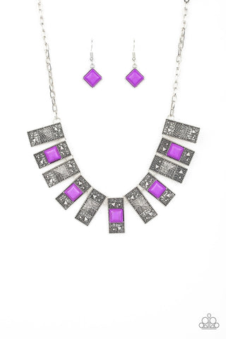 The Mane Contender Necklace__Purple