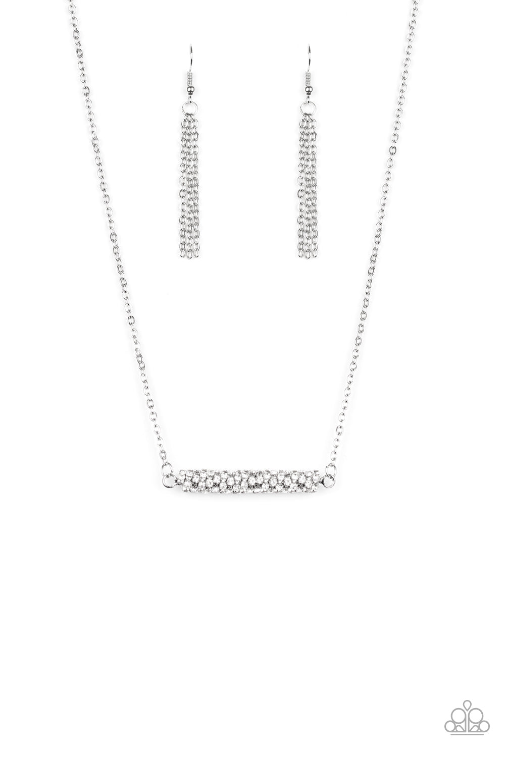 Timeless Twinkling Necklace__White